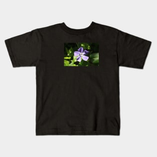 Periwinkle Flower Photograph Kids T-Shirt